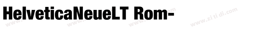 HelveticaNeueLT Rom字体转换